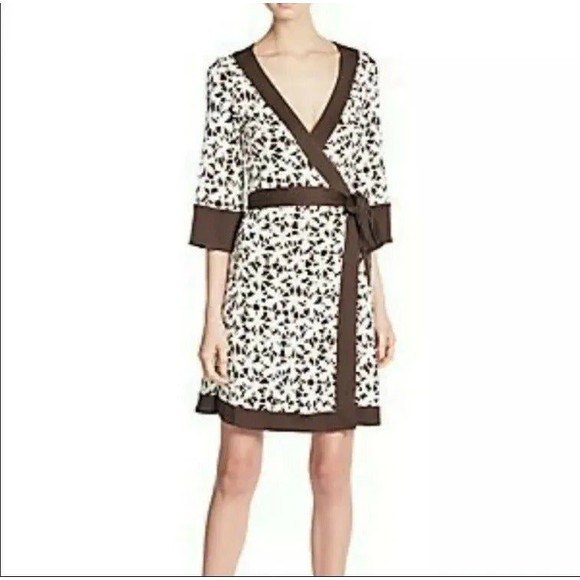 Diane Von Furstenberg‎ Renny Silk Jersey Wrap Dress Womens 4 - Picture 2 of 8